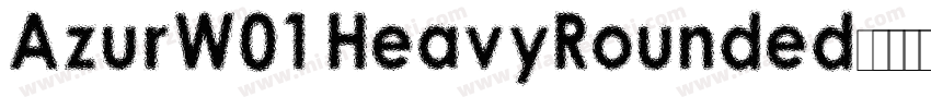 AzurW01 HeavyRounded字体转换
